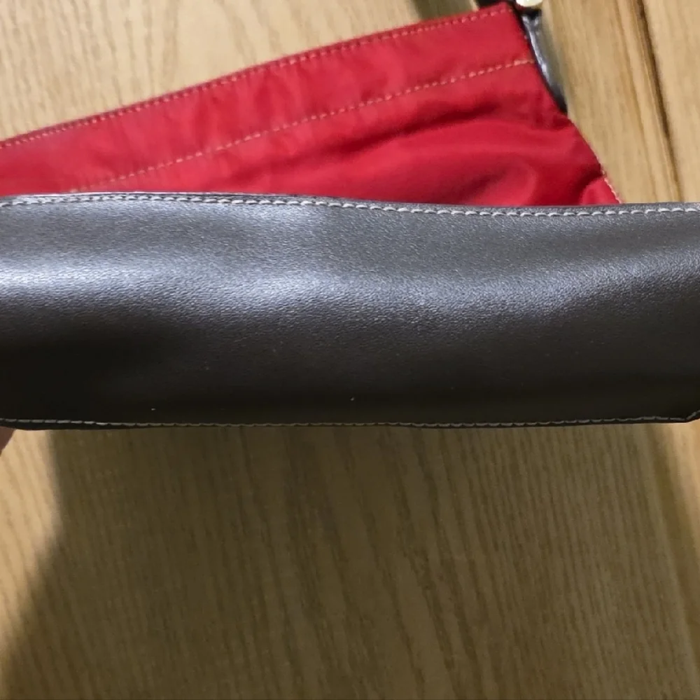 Liz Claiborne Red and Brown Messenger Bag